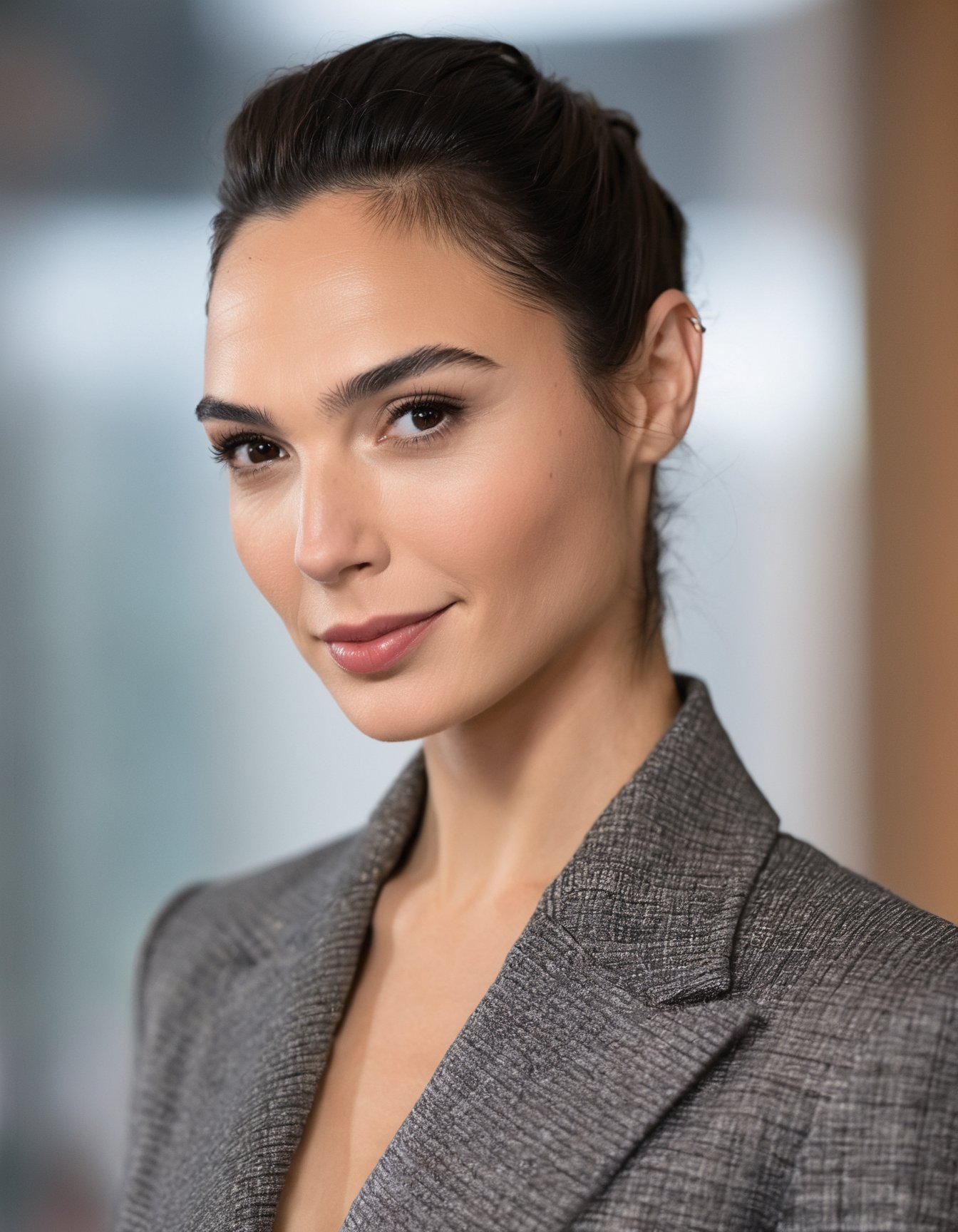 professional close-up portrait photography of the face of a beautiful  ((ohwx woman)) <lora:gal_lora_sdxl_v2-000009:1>  at Airport lounge during Evening, Nikon Z9 