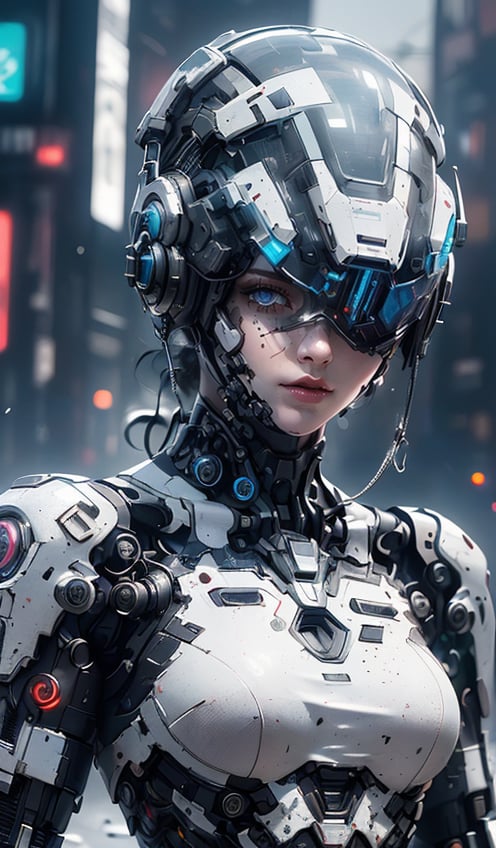 (photorealistic, best quality, ultra high res, extremely detailed eyes and face:1.3),(full_shot:2.2),1girl,big breasts,3D,kehuan,wearing a mecha,(cyberpunk style:1.3),cold killer,exquisite face,the white mecha is worn on the body,future warrior,black hair,(dark environment:1.5),street neon lights,<lora:kehuanjijia_v1:0.8>,