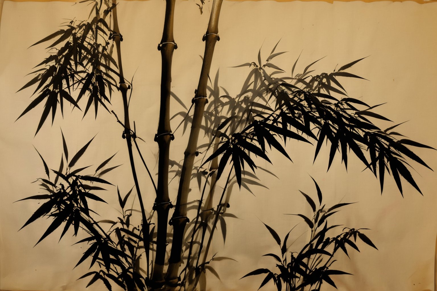 <lora:AgainChineseInkPainting:1>,AgainChineseInkPainting, (greyscale:1.2), (monochrome:1.2), (chinese ink painting:1.2), bamboo, no humans, traditional media, plant, nature, leaf, scenery, grey background, forest, white background, bamboo forest, white background