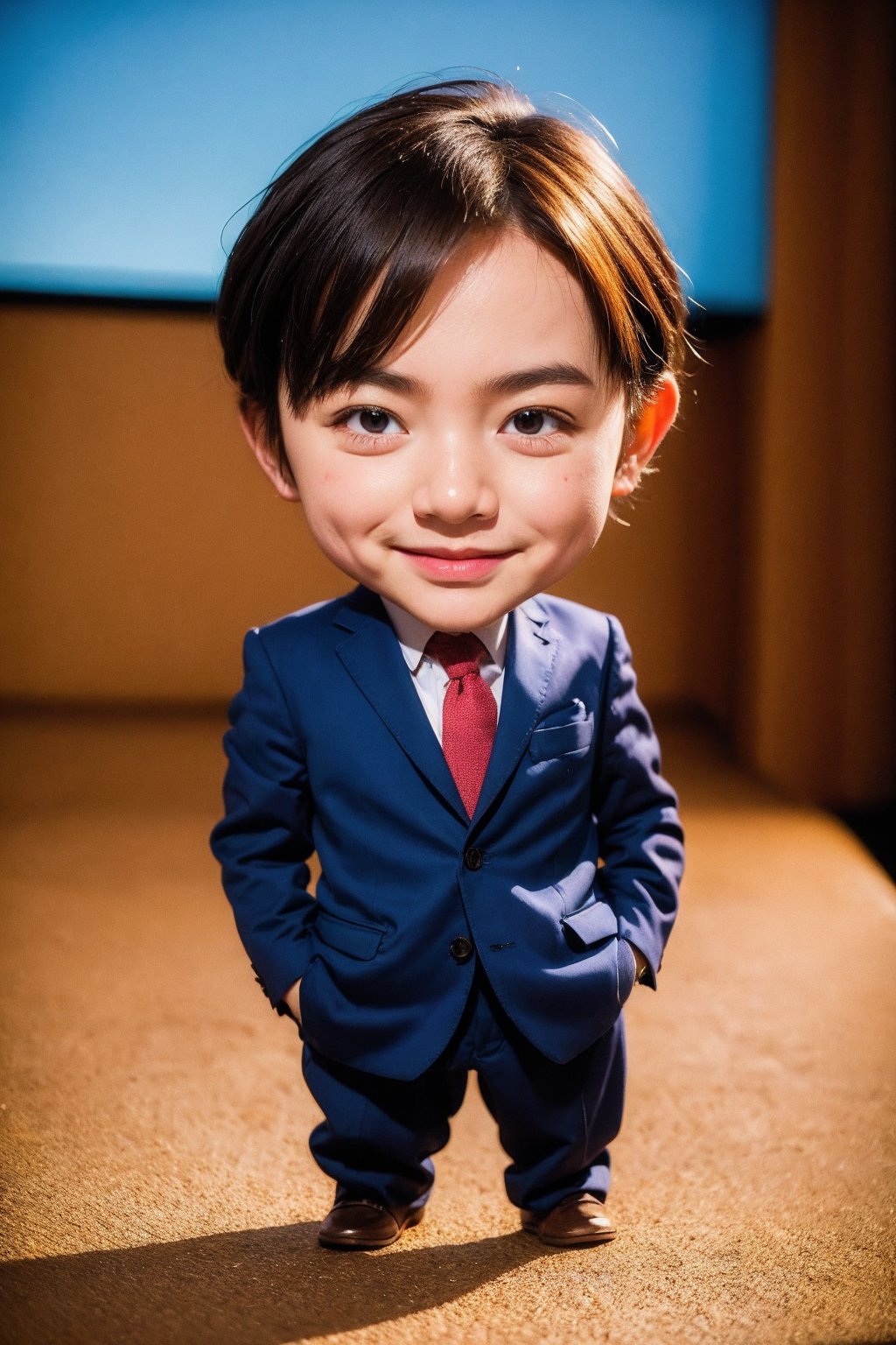 (best quality:1.4),(masterpiece:1.4),(photorealistic:1.4),(Realistic:1.2),1man,full body,chibi,