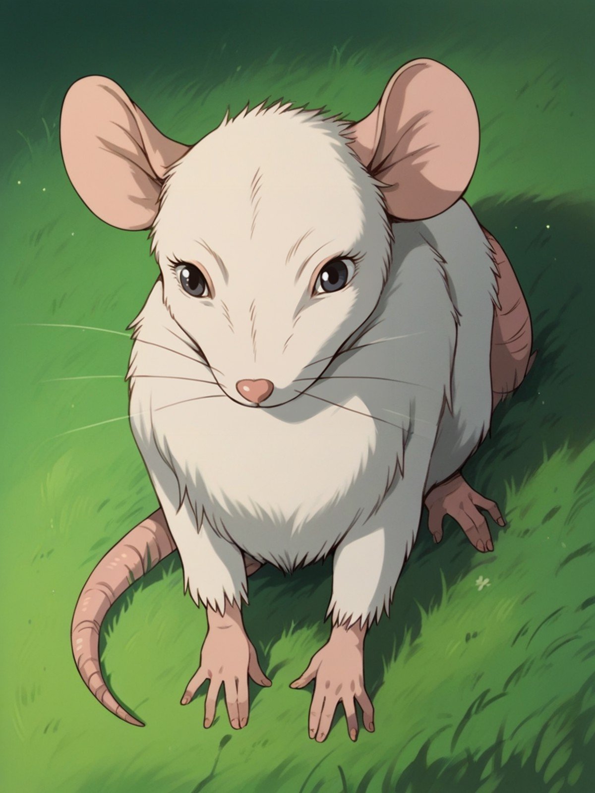 score_9, score_8_up, score_7_up, score_6_up, score_5_up,   <lora:Ghibli2XLP:1> ghibli, solo, rat, cute