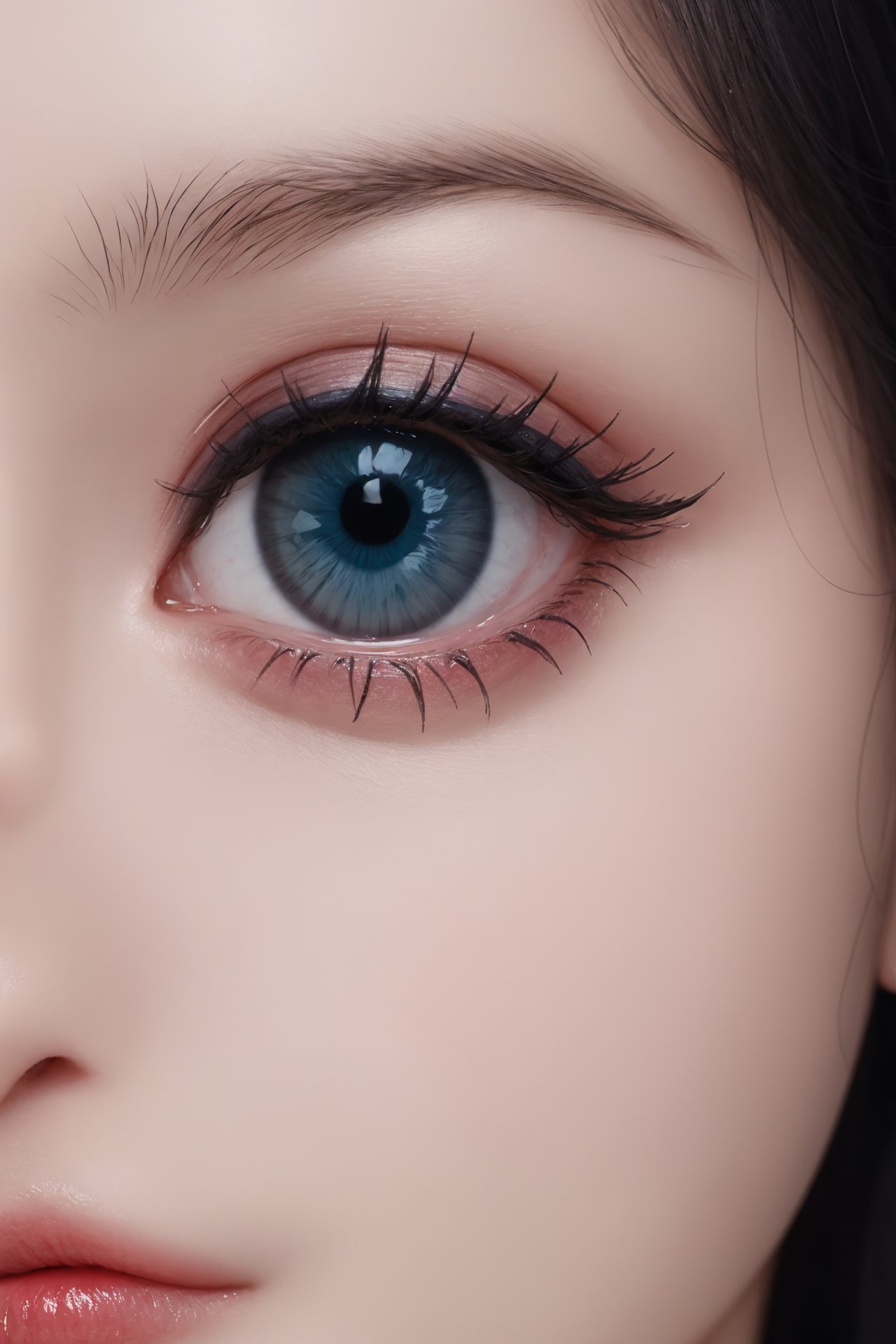 close-up,blue eye focus, realistic <lora:eye:0.8>