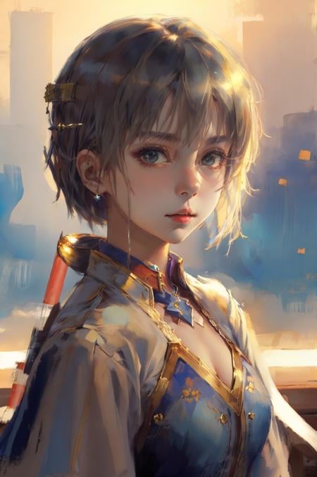 masterpiece, high quality,looking at viewer, 1girl, saber<lora:OilPaintStyle_v1:1>   