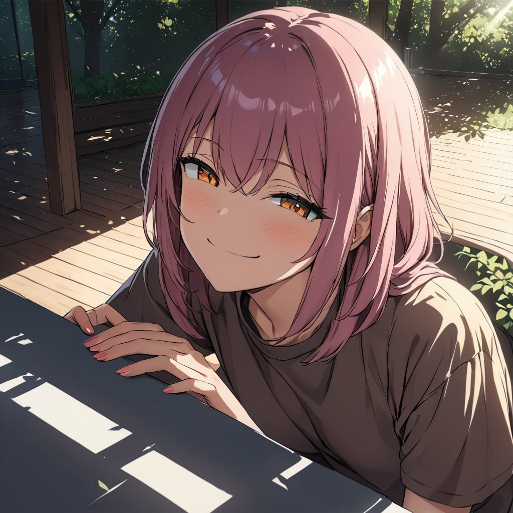 extremely detailed fine touch, natural light, sun light, light rays, dappled light, reflection, shadows, ray tracing, masterpiece, best quality, highly detailed,<lora:smug face meme(SDXL):0.6> smug, 1girl,