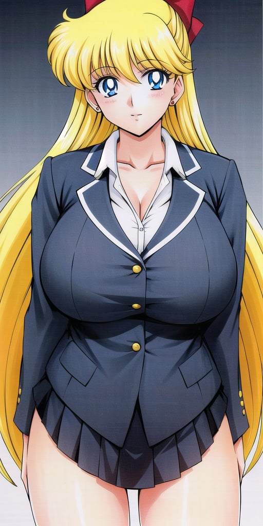 <lora:Aino_MinakoV4:0.7>, Aino_Minako, huge_breasts, standing, solo, skirt_suit, masterpiece, best_quality, detailed_face, detailed_eyes, highres, beautiful, detailed, absurdres,