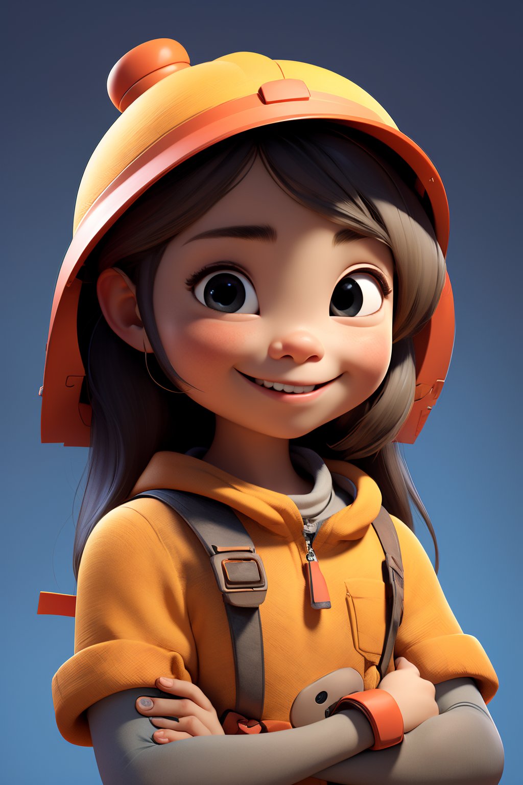 masterpiece,best quality,<lora:皮克斯1:0.8>,portrait,smiling little girl,