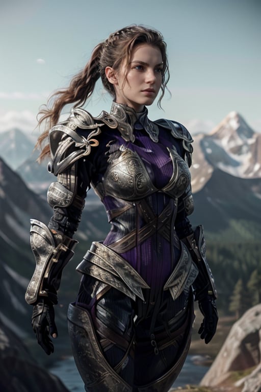 <lora:HXarmour_027:0.7>,mountain,Dynamic pose,, hxarmour,1girl,(dark purple armour:1.3),, ultra-detailed,extremely delicate and beautiful,(by exquisite colors block),masterpiece,best quality,unreal engine 5 rendering,movie light,movie lens,movie special effects,detailed details,HDR,UHD,8K,CG wallpaper,