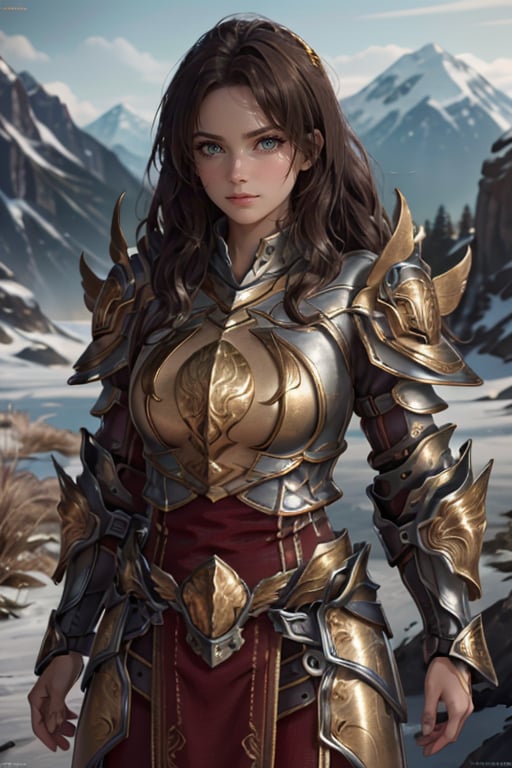 <lora:HXarmour_041:0.8>,mountain,fashion modeling pose,, hxarmour,1girl,(brown armour:1.3),, ultra-detailed,extremely delicate and beautiful,(by exquisite colors block),masterpiece,best quality,unreal engine 5 rendering,movie light,movie lens,movie special effects,detailed details,HDR,UHD,8K,CG wallpaper,