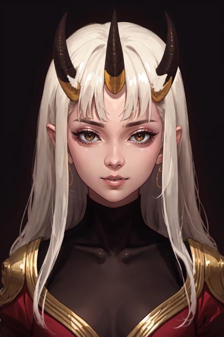 masterpiece, best quality, ultra high res, beautiful, visually stunning, elegant, incredible details,  award-winning painting, <lora:0n1 - RedOni:0.65>, 0n1, oni horns, oni, 