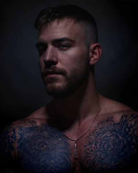 <lora:Mondo-000009:0.5> <lora:Studio_lighting:1> Studio lighting, low saturation, (red and blue lighting), grey background, realistic Photo of a man, muscular, close up portrait, dark, hairy, windows, close up portrait, high detail, realistic, high detail, 8k, (Masterpiece, high quality:1.3), masterpiece, depth of field, bokeh, detailed, homoerotic, (homoerotic), highly detailed, sharp focus, intricate, smooth, elegant, fantasy, masterpiece, matte, photorealistic, 4k, beautiful,