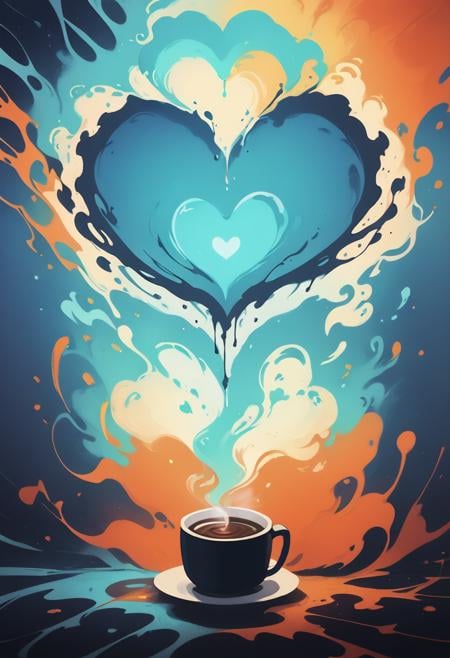 score_8_up,abstract, coffee, swirl, blue heart  <lora:NoctFlatStyleV2:1> 