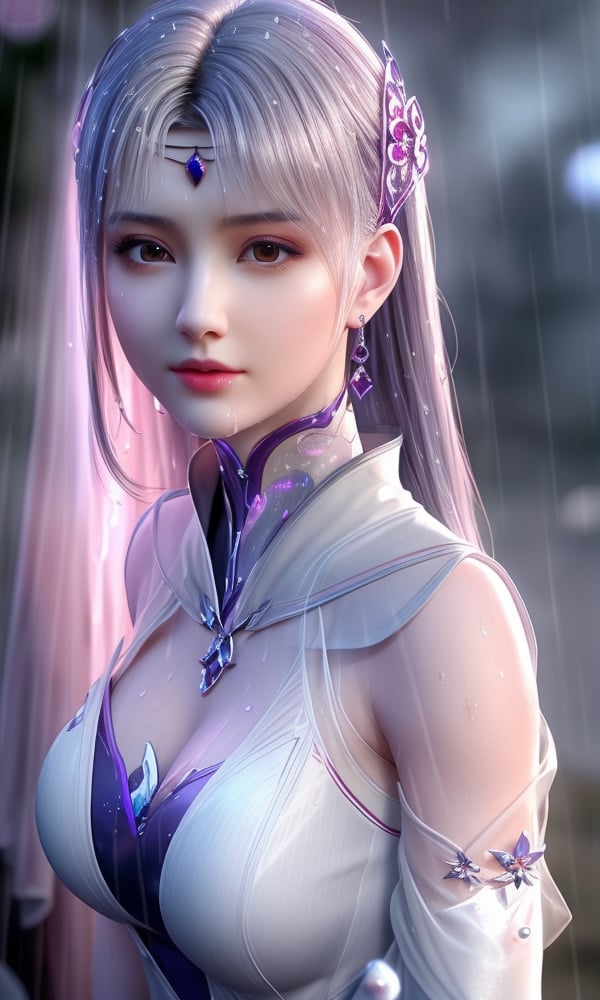 <lora:427-DA-斗破苍穹-小医仙-天毒女-白衣:0.8> ,(,1girl, ,best quality, ),looking at viewer, ,ultra detailed 8k cg, ultra detailed background,  ultra realistic 8k cg,          cinematic lighting, cinematic bloom, (( , )),,  , unreal, science fiction,  luxury, jewelry, diamond, pearl, gem, sapphire, ruby, emerald, intricate detail, delicate pattern, charming, alluring, seductive, erotic, enchanting, hair ornament, necklace, earrings, bracelet, armlet,halo,masterpiece, (( , )),,  ,cherry blossoms,(((, night,night sky,,  ultra high res, (photorealistic:1.4), raw photo, 1girl, , rain, sweat, ,wet, )))(( , ))   (cleavage), (),