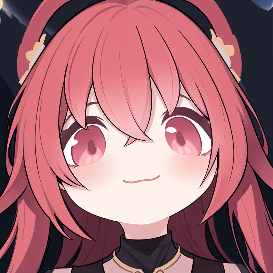 highres,starry_background,no out of frame,((((full head)))),((masterpiece)),best quality,1girl,chibi style,1girl,hair between eyes,hair ornament,one side up,light smile,solo,((masterpiece)),((masterpiece)),(eyes), <lora:YG可爱大头表情包:0.85>,