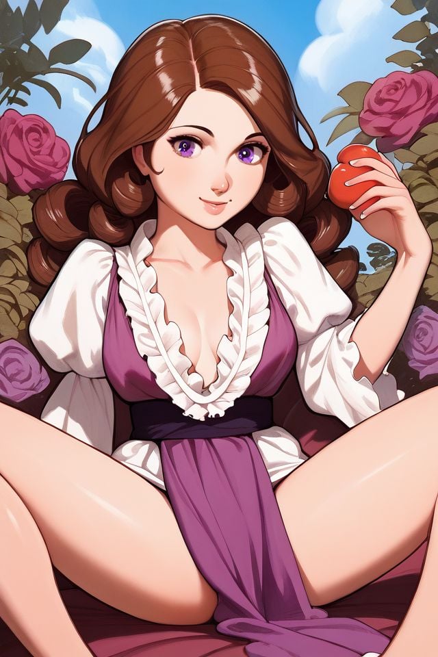 score_9, score_8_up, score_7_up, 1girl, kind smile, dark_brown hair, sidelocks, light_purple eyes, spread legs, beautiful background <lora:Osamu_Tezuka_PonyXL_style_v01.10.02.02:1>