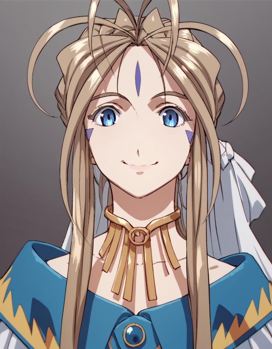 score_9, score_8_up, score_7_up, score_6_up, score_5_up, score_4_up, source_anime,  Belldandy, looking at viewer, smile, portrait, 