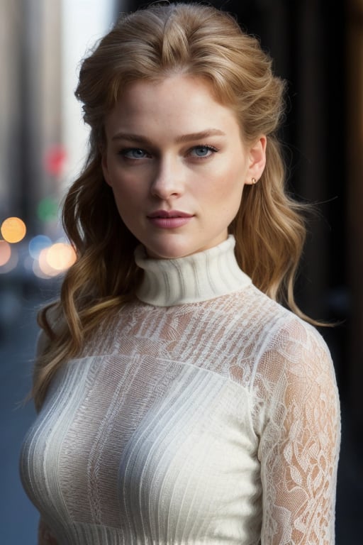 ((Body view:1.1)), Photo of Al!cə3 wearing a turtleneck lace dress, in the streets of New York, epiCRealism, extremely intricate, High Detail, Sharp focus, dramatic, soft cinematic light, 8k raw, high res, (ultrarealistic:1.2), (hyperrealistic:1.3), soft lighting, good lighting, (textured skin:1.3), (photorealism:1.3), high details, detailed hair, imperfect skin, (skin pores), (natural skin:1.3), (looking at viewer), (Real Eyes), (Detailed Eye Corneas) (detailed pupils), ((smile:1.3)), photo lab, elegant, ((insane details:1.3)), hyperdetailed, low contrast, (((SFW)))    