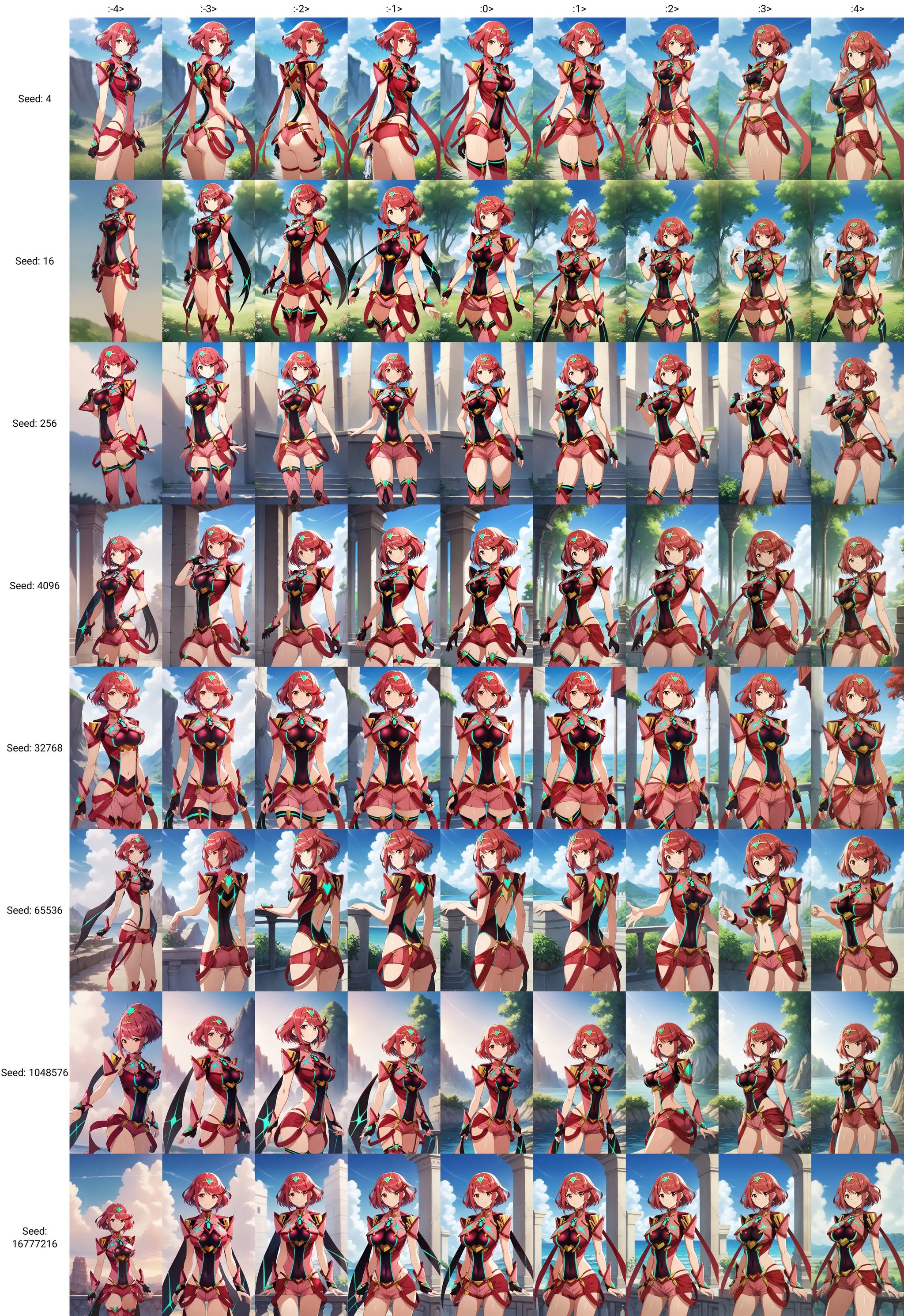 score_9, score_8, score_7, source_anime, megami magazine, official art,1girl,  pyra \(xenoblade\), xenoblade chronicles 2, xenoblade chronicles \(series\), standing, shiny skin, looking at viewer, smile,outdoors, day, blue sky,cowboy shot, solo, <lora:ALTXL_pony_0061_8:-4> <lora:sdxl_lightning_8step_lora:1>