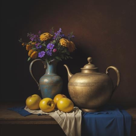 (masterpiece),(best quality),(still_life:1.3),no humans,simple background,old,realistic ,Rembrandt lights, 8K, Ultra-HD,  hyper-realistic, vibrant, 8k, detailed, ultra detail, soothing tones, muted colors, <lora:still_life_v3:0.8> 