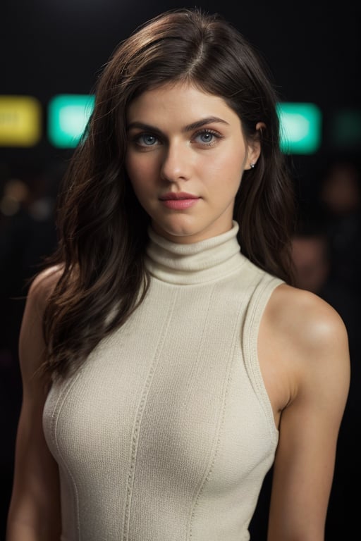 (Full body view), Photo of AlexandraD, wearing a turtleneck lace dress, in night club, epiCRealism, extremely intricate, High Detail, Sharp focus, dramatic, soft cinematic light, 8k raw, high res, (ultrarealistic:1.2), (hyperrealistic:1.3), soft lighting, good lighting, (textured skin:1.3), (photorealism:1.3), high details, detailed hair, imperfect skin, (skin pores), (natural skin:1.3), (looking at viewer), (Real Eyes), (Detailed Eye Corneas) (detailed pupils), ((smile:1.3)), photo lab, elegant, ((insane details:1.3)), hyperdetailed, low contrast, (((SFW)))            
