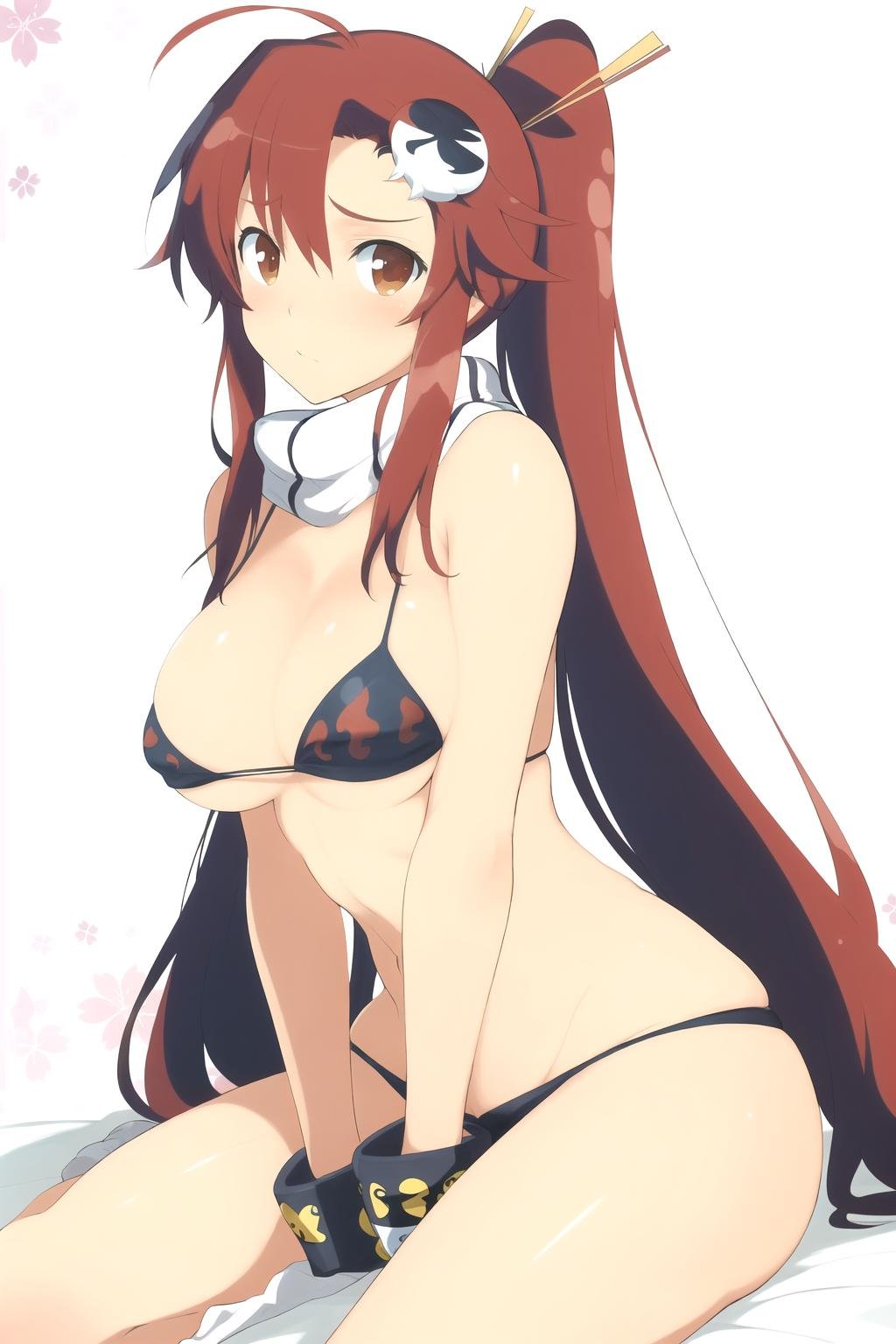 masterpiece, best quality, Yoko Littner, <lora:senran_kagura-000012:0.95> <lora:Yoko LittnerV1:0.4>