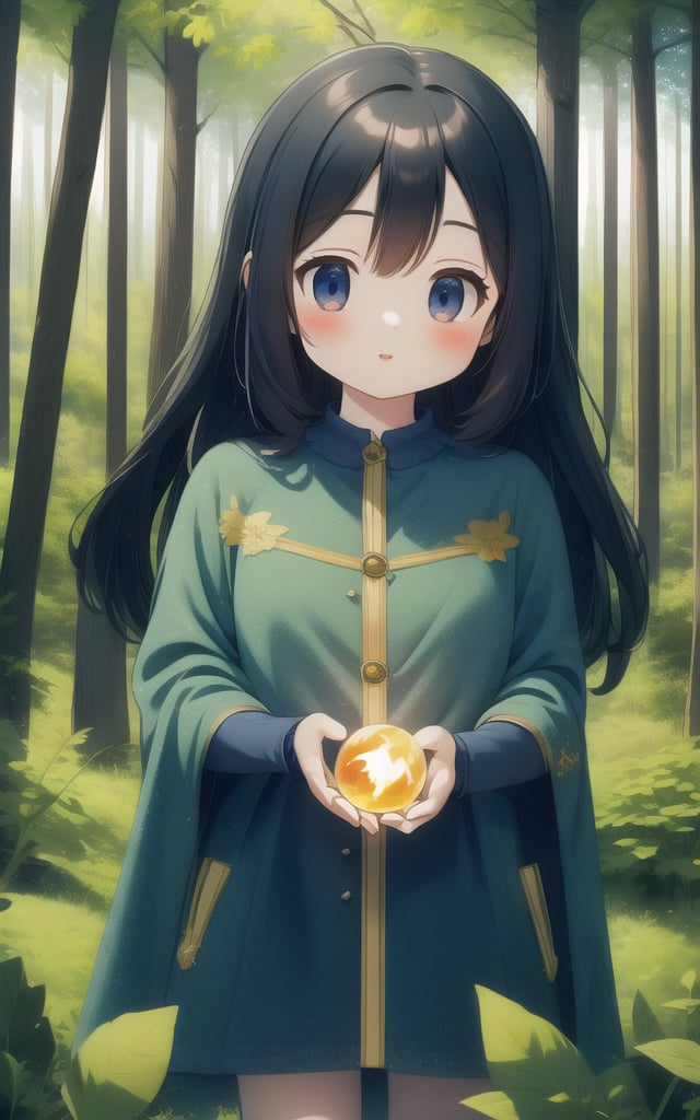 masterpiece, best quality, very detailed, detailed background, hyper sharp, realistic, bright crystal blue light sphere falling on a leaf, lightning, fire, zoom photo, forest background with bright splendor, beautiful woman, touching the sphere, with eyes radiant with light energy.<lora:EMS-459889-EMS:0.800000>