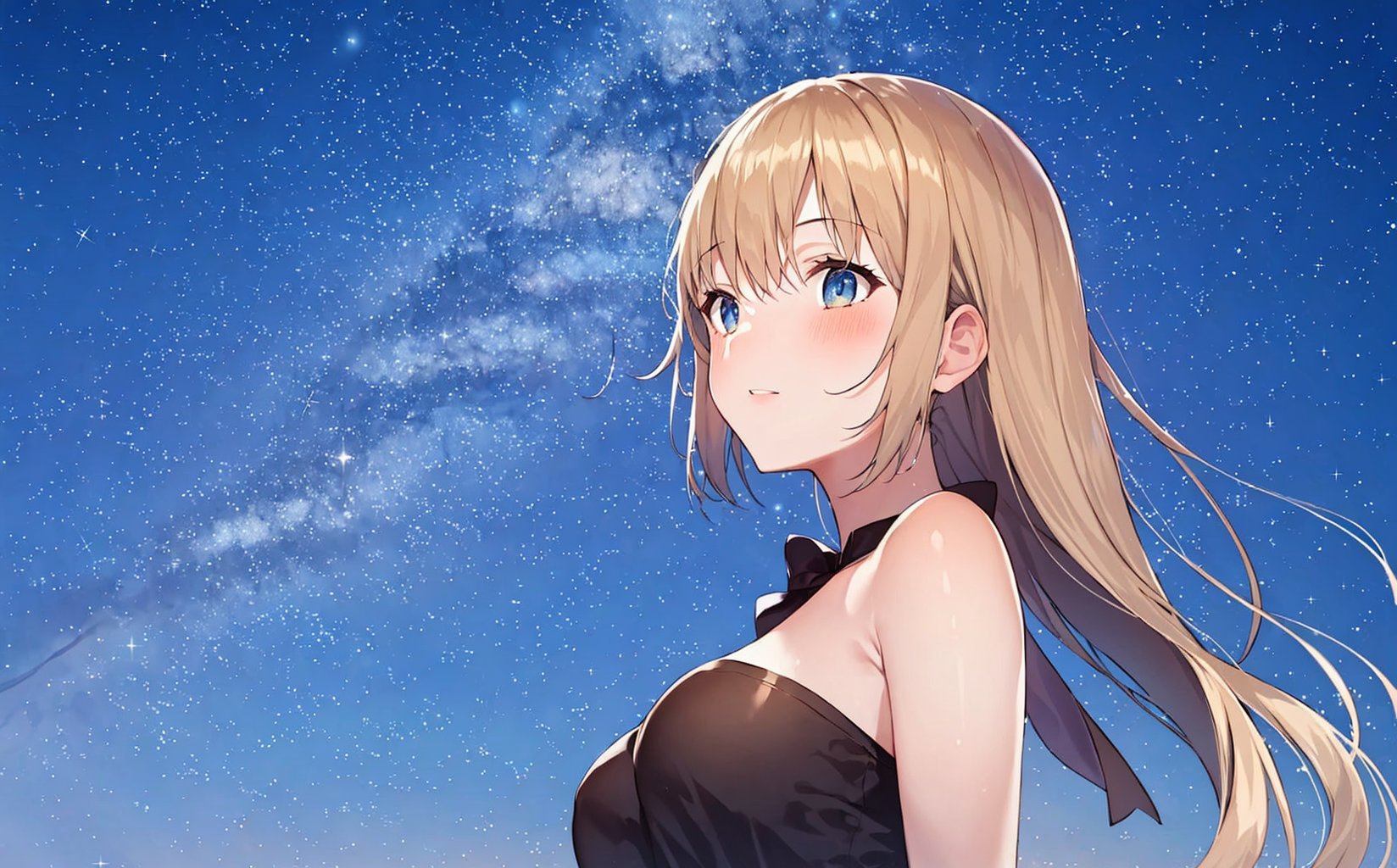 1 girl,starry sky, <lora:xinkong_20240106015059-000006:1>