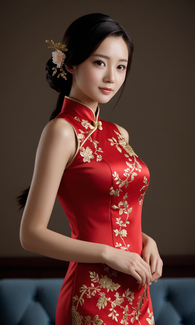 the perfect 18 y.o chinese girl,print_cheongsam,cinematic film still cinematic photo breathtaking score_9,score_8_up,score_7_up BREAK 8k,masterpiece,high quality,skin pores,highly detailed,detailed skin,depth of field,film grain,highly detailed,. award-winning,professional,highly detailed . 35mm photograph,film,bokeh,vignette,highly detailed,cinemascope,epic,gorgeous,film grain,grainy,chinese hanfu,