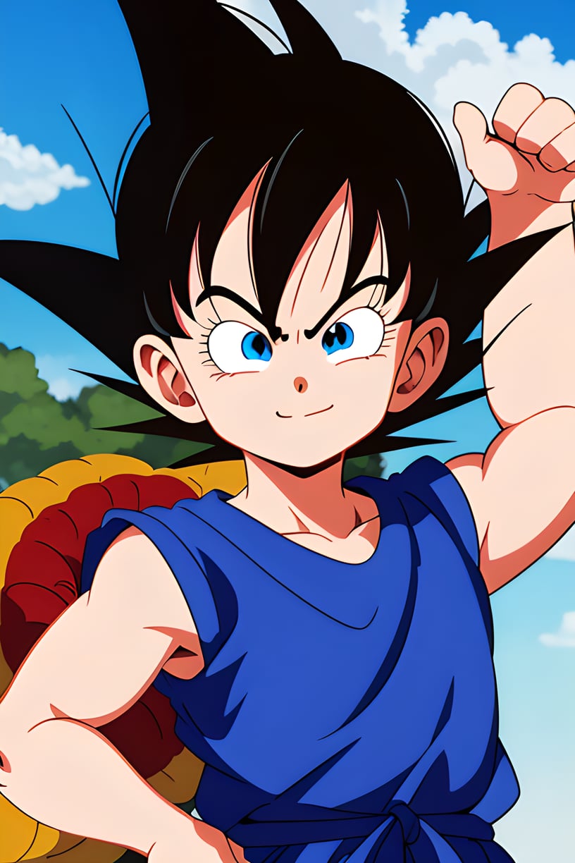 A boy,Dragon Ball, <lora:YG童年悟空:0.75>,