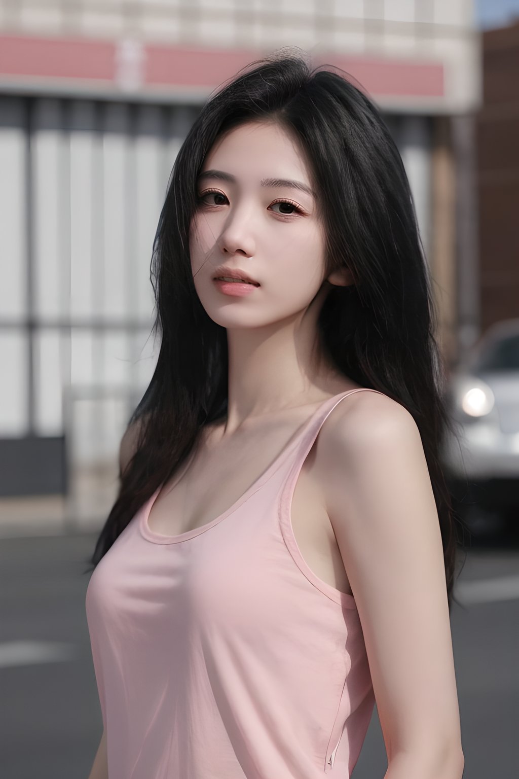 <lora:0830_05:0.7>,pink tank_top,, 1girl,realistic,masterpiece, best quality, photorealistic, HDR,detail