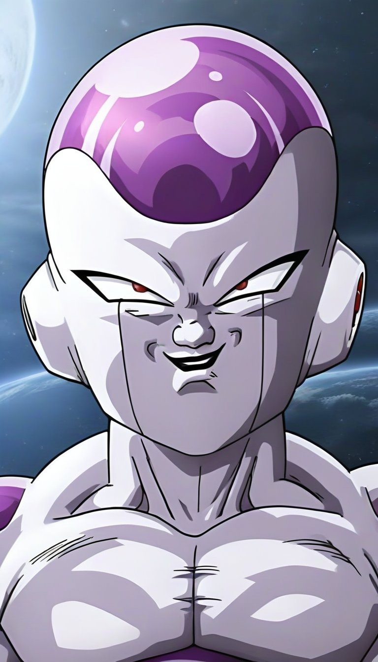 Hyperrealistic art  <lora:FriezaXL:.8>frieza full body <lora:breasts_slider_v2:6> large boobs . Extremely high-resolution details, photographic, realism pushed to extreme, fine texture, incredibly lifelike