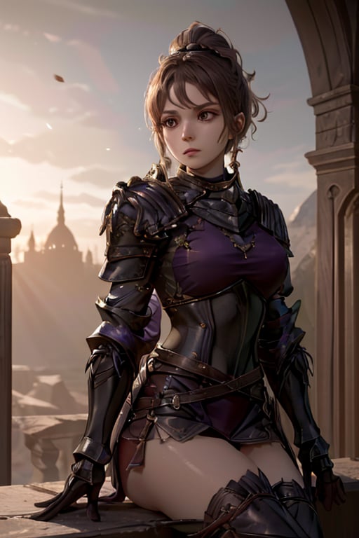 <lora:HXarmour_016a1>,, hxarmour,1girl,(purple armour:1.3),, ultra-detailed,extremely delicate and beautiful,(by exquisite colors block),masterpiece,best quality,unreal engine 5 rendering,movie light,movie lens,movie special effects,detailed details,HDR,UHD,8K,CG wallpaper,