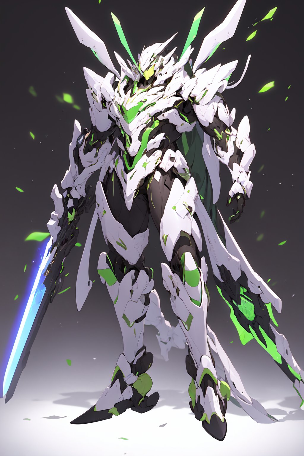 AaaTi,<lora:Asuoo02:0.62>,full body,white suit,glowing,mecha,holding sword