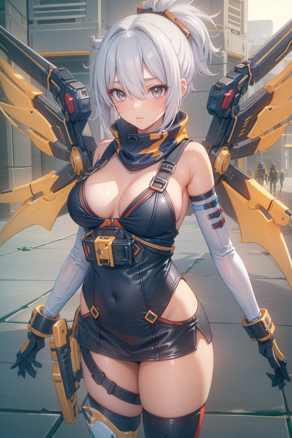 <lora:ZZZ_No.11:0.6>,ZZZ_No.11,1girl,completely nude,(mecha musume:1.2),(leviathan wings:1.3),Bladed tail, 8k,best quality,masterpiece,rule of thirds,superb,high resolution,sharp focus,extremely detailed description,professional,gorgeous and intricate details,