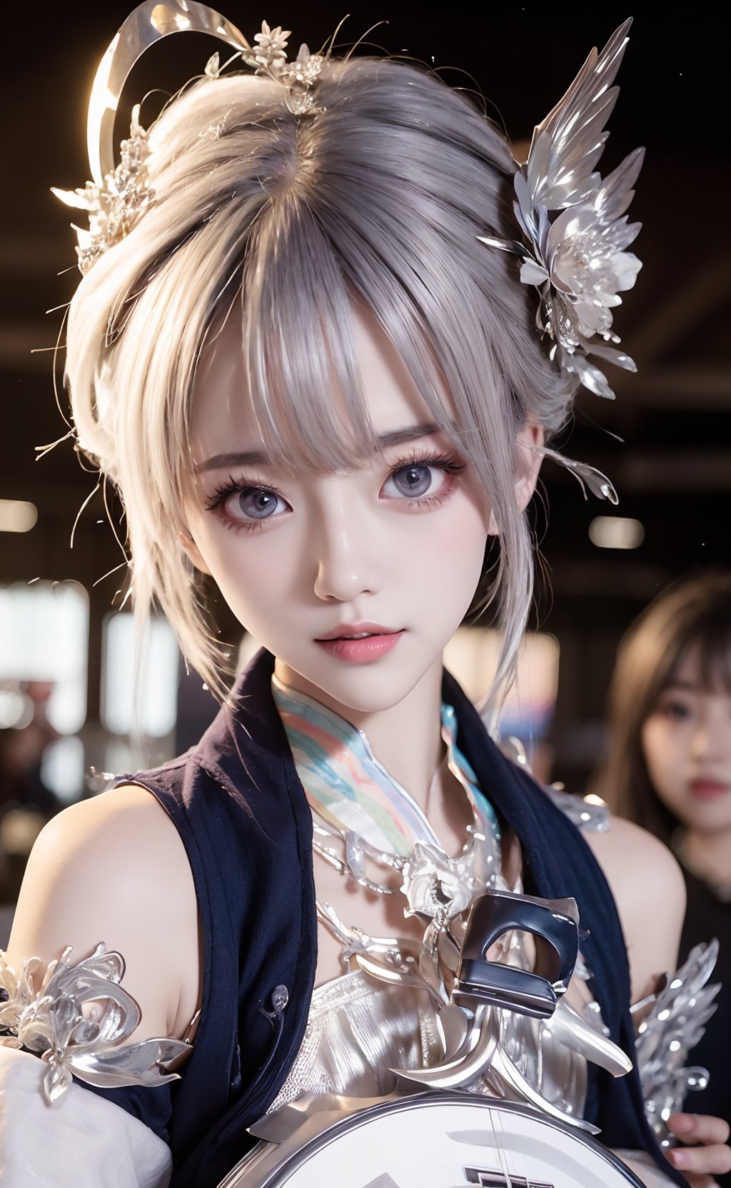 ,ulzzang-6500-v1.1,(raw photo:1.2),(photorealistic:1.4),best quality ,masterpiece, illustration, an extremely delicate and beautiful, extremely detailed ,CG ,unity ,8k wallpaper, Amazing, finely detail, masterpiece,best quality,official art,extremely detailed CG unity 8k wallpaper,absurdres, incredibly absurdres, huge filesize, ultra-detailed, highres, extremely detailed,beautiful detailed girl, extremely detailed eyes and face, beautiful detailed eyes,light on face,cinematic lighting,1girl,see-through,looking at viewer,outdoors,(cowboy shot:1.3),yangyuhuan,<lora:yangyuhuan_20231030203853-000005:0.8> <lora:Princess Doll Likeness - 公主娃娃_v1.0:0.35>