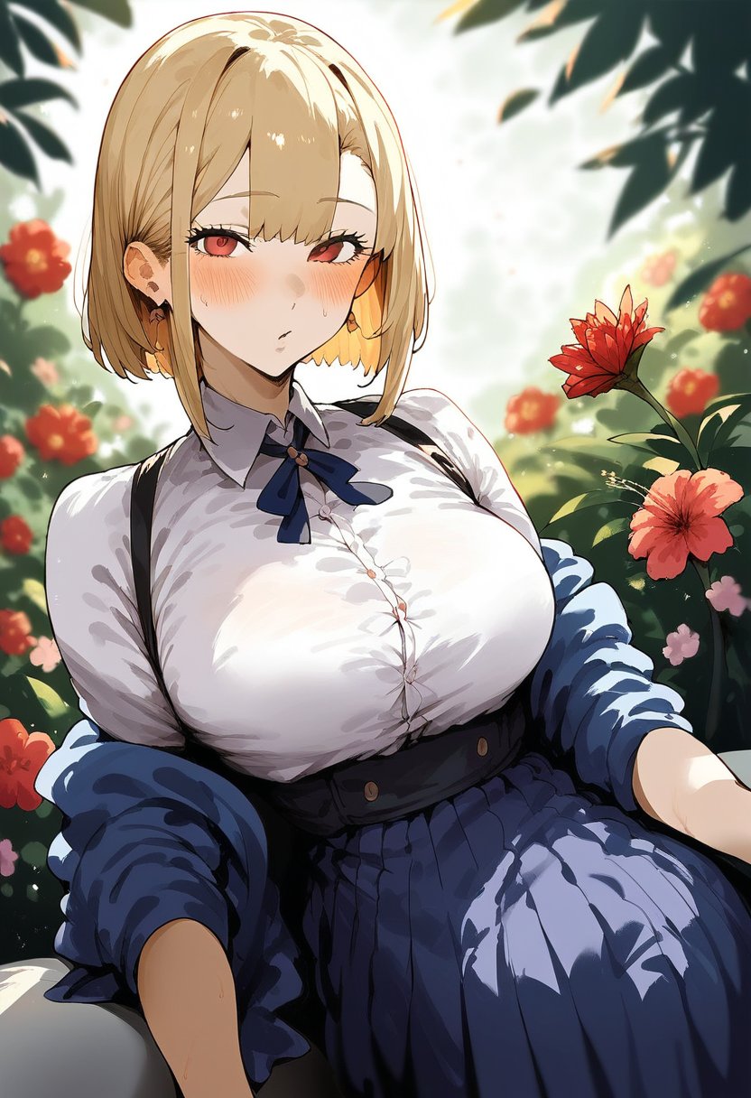 score_9, score_8_up, score_7_up, score_6_up, source_anime, <lora:STS 0.1v:1>,1girl, solo, breasts, blurry background, flower, blurry, blush, 