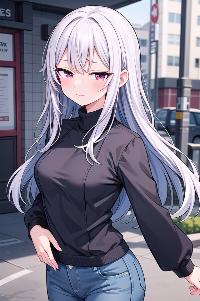 <lora:sensualface_type2_v3:1>insanely detailed, absurdres, ultra-highres, ultra-detailed, best quality,1girl, solo, nice hands, perfect handsBREAKpea coat, turtleneck, straight pantsBREAK(nsfw:-1.5)BREAKseductive smile, closed mouthBREAK,standing, cowboy shot, looking at viewerBREAKslender, kawaii, perfect symmetrical face, ultra cute girl, ultra cute face, ultra detailed eyes, ultra detailed hair, ultra cute, ultra beautifulBREAKin schoolyard, depth of field, ultra detailed backgroundBREAKmedium breastsBREAKpurple hair, red eyes, long hair,