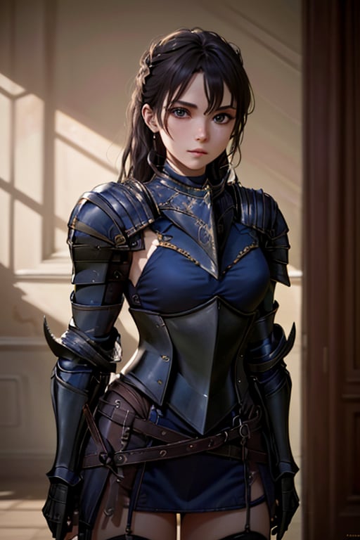 <lora:HXarmour_016a>,, hxarmour,1girl,(dark blue armour:1.3),, ultra-detailed,extremely delicate and beautiful,(by exquisite colors block),masterpiece,best quality,unreal engine 5 rendering,movie light,movie lens,movie special effects,detailed details,HDR,UHD,8K,CG wallpaper,