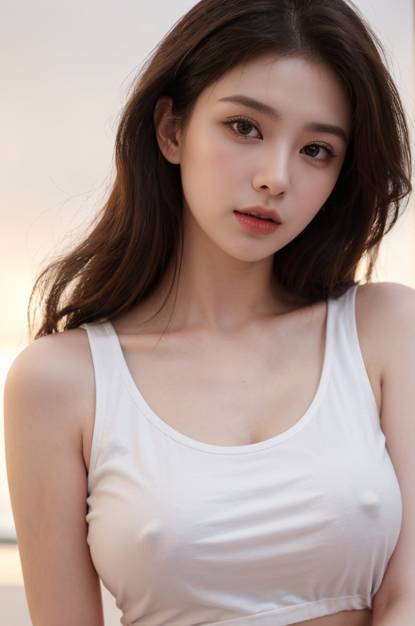 close up chest shot, large breasts, red tank top, crop top,  <lora:Covered Nipples v-1.3:0.8> covered nipples, RAW photo, (masterpiece:1.3), (high quality:1.4), (intricate, high detail:1.2), realistic,<lora:Asian GF Mix v2.7.b:1><lora:Asian GF Mix v2.7.b:1>