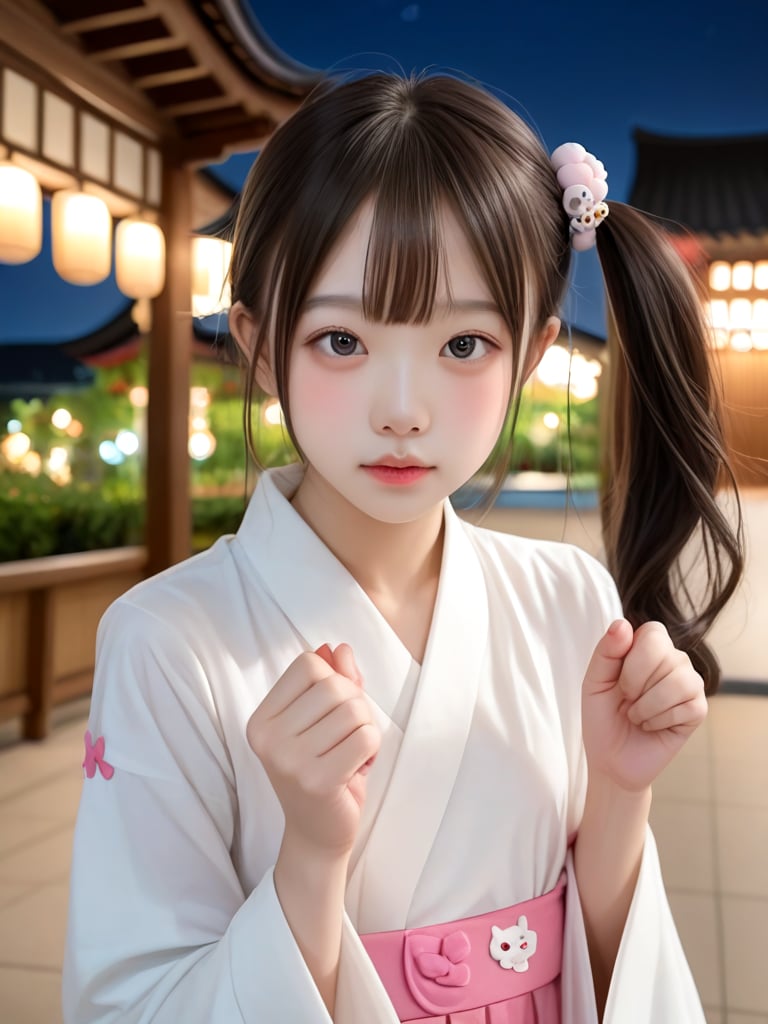 ((score_9, realistic)), ((face focus)), ((fair skin)), ((skinny)), 1girl, one side up, hair ornament, idol, jpop, kpop, belle, pretty, petite, kawaii, chiffon hanfu, wide sleeves, indoors, ancinet chinese architecture, night, backyard, <lora:ADetailerNetidolFace_pony:0.5>,