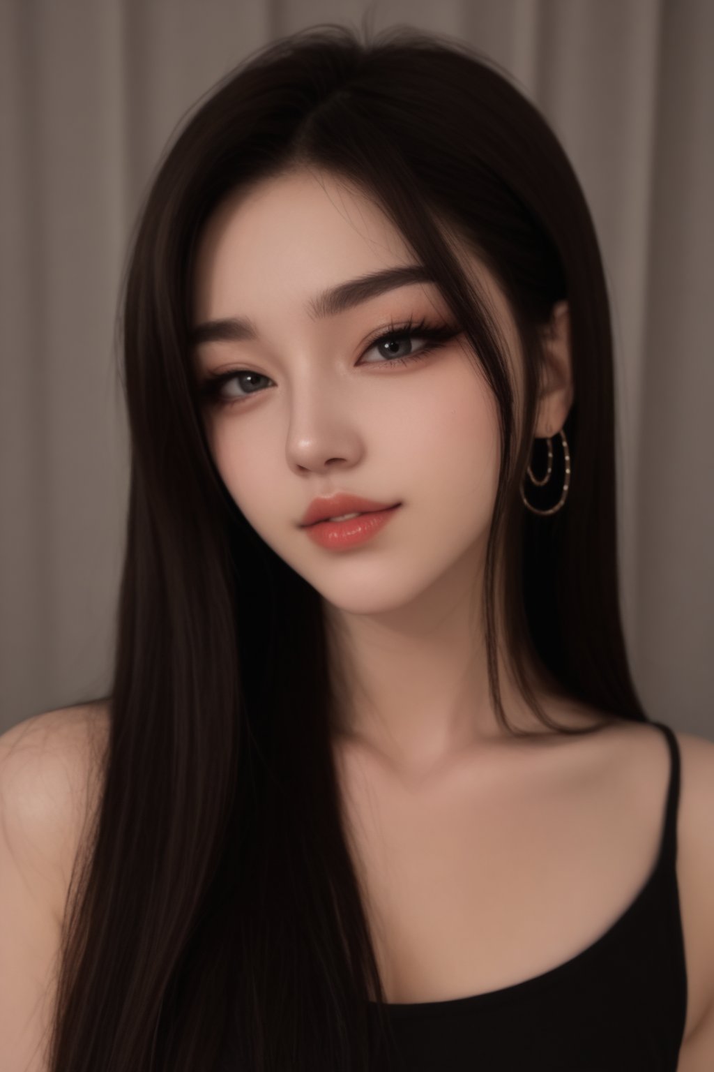 (score_9, score_8_up:1.1), score_7_up, score_X, score_Y_up, 1girl,  <lora:xxapple_dc8faacab1:0.9>xxappl3, Korean woman.Mesmerizing almond eyes, Smooth monolid gaze, Deep, dark gaze, Rich, dark brown irises, Soulful gaze, Piercing intensity, Velvet-soft skin, Ivory porcelain complexion, Immaculate skin texture, Flawless porcelain finish, Delicate oval face, Refined features, Balanced facial symmetry, Elegant V-shaped face, Lustrous black hair, Ebony silk strands, Full, inviting lips, Plump, luscious lips, K-beauty allure, Ulzzang elegance, Graceful feminine frame, Petite and fit physique, Athletic grace, Exquisite posture, Chic style, Youthful radiance, Dynamic presence, Confident grace, Aegyo-sal highlight, Eye-enhancing makeup, Jet-black lashes, Dewy, luminous finish, Glowing, flawless complexion, Even, radiant tone, Soft beige glow, Rosy cheek accents, Peachy undertones, Pearlescent finish, Petite, refined nose, Elegant pointed chin, Slender, graceful neck, Arched, defined brows, Chiseled jawline, Soft, sculpted contours, Straight, sleek bangs, Silky, lustrous texture, Chestnut highlights, Bold red lips, Coral-kissed hue, Glossy lip sheen, Natural, flawless makeup, Artful makeup design, Versatile hair styling, Sleek, sophisticated silhouette, Graceful elegance, Poised and upright stance, Fluid, confident gestures, Photogenic flair, Selfie-ready charm, Trendy, casual chic, Modern aesthetic, Fashion-forward wardrobe, Eclectic style, Polished and refined, Coordinated accessories, Gentle, serene expression, Composed grace, Charismatic allure, Enchanting presence, Subtle, captivating smile, Enigmatic charm, Social media sophistication., Glamour portrait, beautiful woman, elegant pose, flawless skin, vibrant makeup, styled hair, soft lighting, bokeh background, high fashion, studio quality, professional photography, magazine cover style., face focus, youthful features, soft skin, round cheeks, large expressive eyes, small nose, delicate chin, innocent expression, anime-inspired facial features., first person view, pov, immersive perspective, eye level angle, close-up view, intimate framing, viewer interaction, direct gaze, personal space, realistic depth, foreground focus, natural field of view, cinematic composition, lifelike presence, subjective camera., first-person perspective, shaky view, analog distortion, VHS artifacts, scanlines, tracking errors, low-fi aesthetics, blurred edges, fish-eye lens effect, handheld movement, found footage style, slightly out of focus, degraded image quality, glitch effects, chromatic aberration, time code overlay, interlaced scan lines, muted colors, low light visibility, grainy texture.