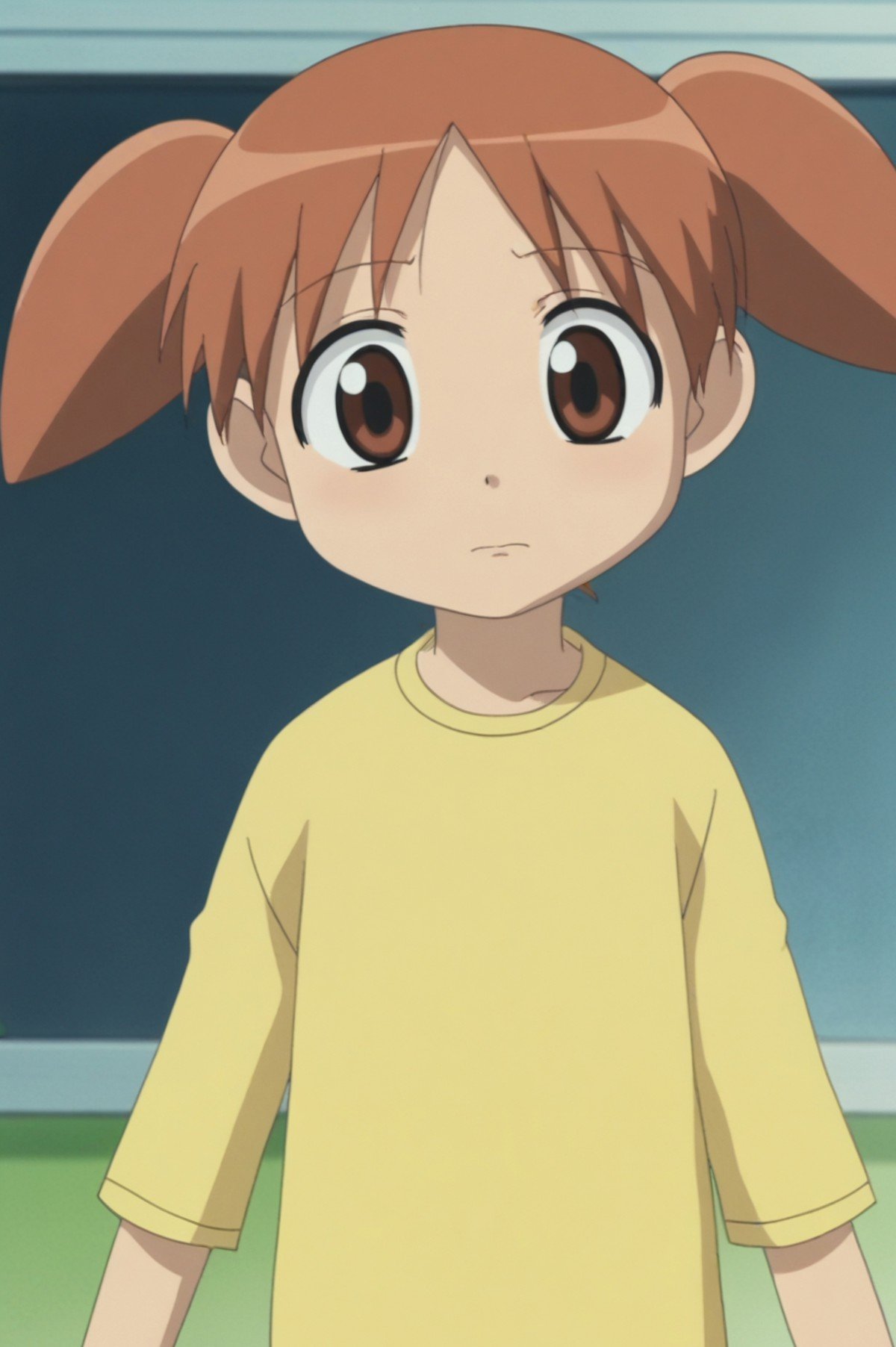 rating_all, anime screencap, flat colors, flat shadows, chiyo mihama <lora:Azumanga_small_-_PDXL:0.9>  <lora:sdxl_lightning_4step_lora:1>