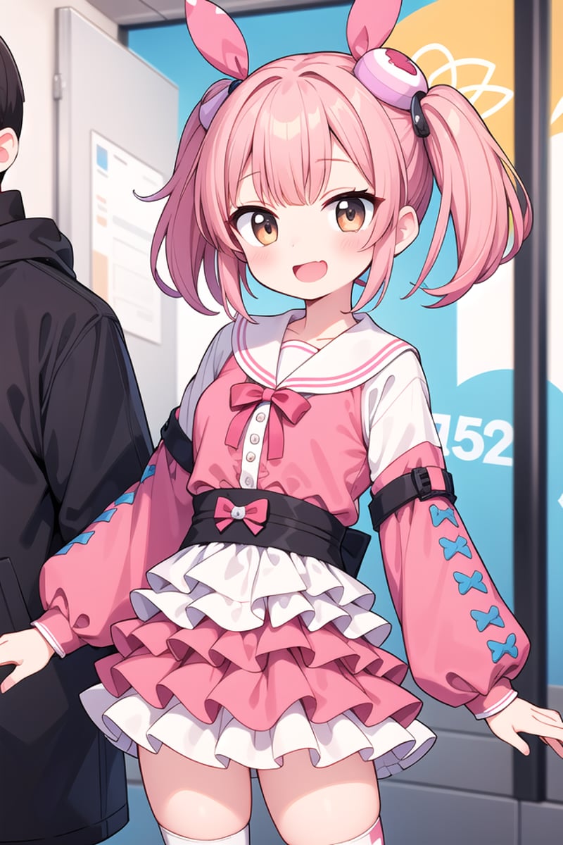 insanely detailed, absurdres, ultra-highres, ultra-detailed, best quality,1girl, solo, nice hands, perfect handsBREAK(Harajuku-style Decora pank fashion:1.5), (girl with layered colorful clothing:1.3), (multiple hair clips),knee-high socks with different patterns, carrying a plushie, standing in front of a graffiti wallBREAK(nsfw:-1.5)BREAKsmile, open mouthBREAKstanding, cowboy shot, looking at viewerBREAKslender, kawaii, perfect symmetrical face, ultra cute girl, ultra cute face, ultra detailed eyes, ultra detailed hair, ultra cute, ultra beautifulBREAKin school ground, depth of field, ultra detailed backgroundBREAKmedium breastsBREAKbrown hair, brown eyes, flipped hair,