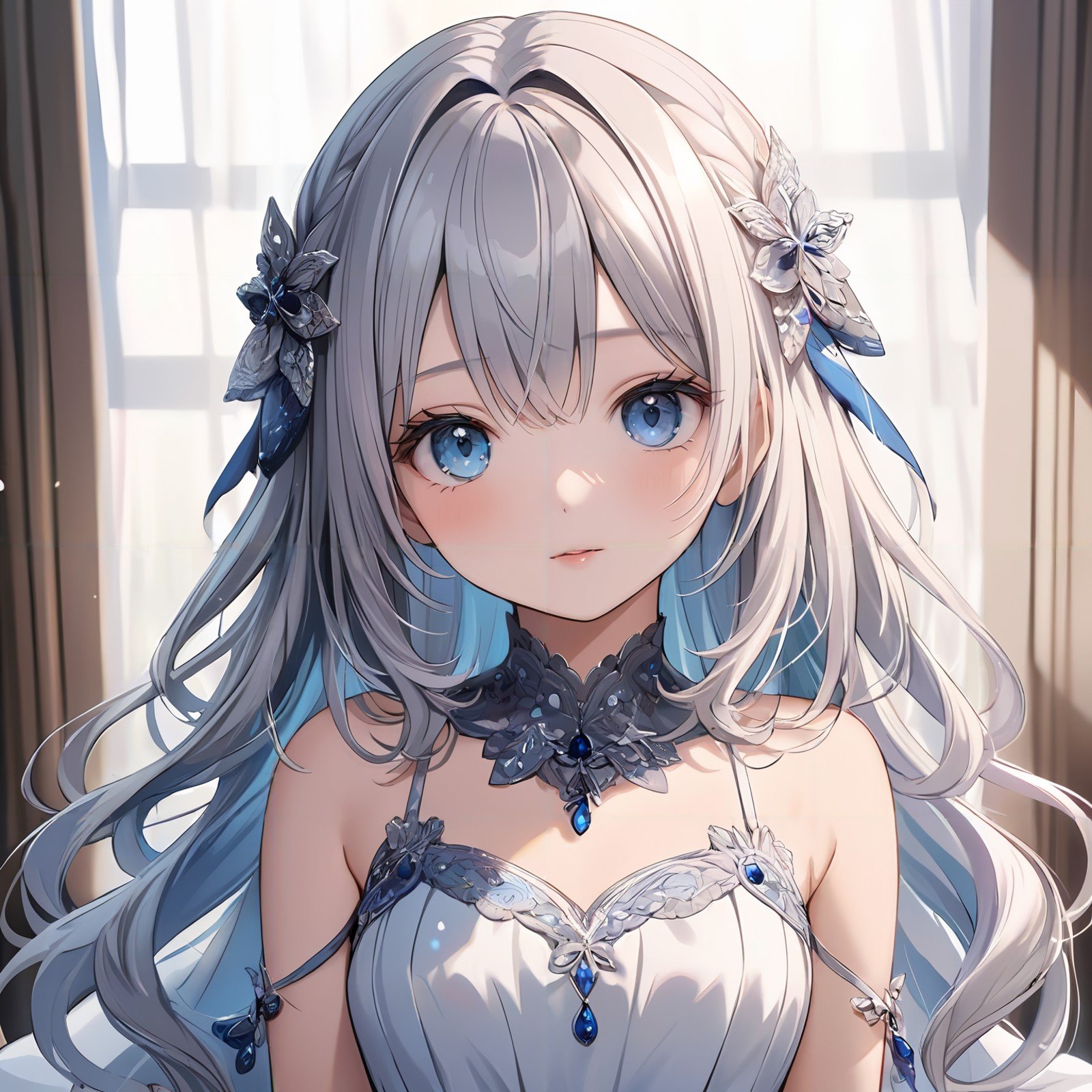 masterpiece,ultra-detailed,best quality,8K,illustration,cute face,clean skin ,shiny hair,girl,ultra-detailed-eyes, <lora:add-detail-xl:1>,dress