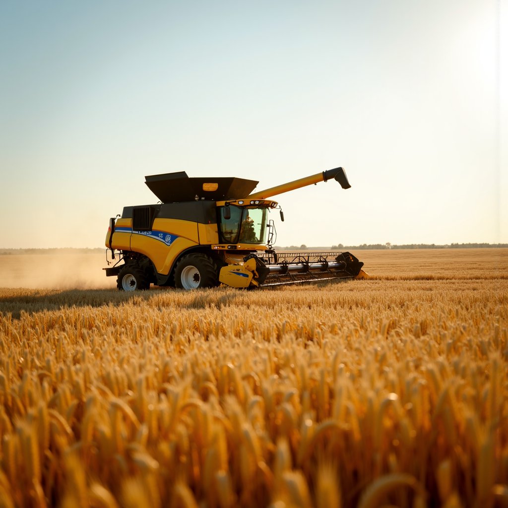 arafed combine harvester in a field with a grainer in the foreground,rye (shishkin),harvest,on the vast wheat fields,field of hay,film still from movie dune-2021,farming,organic biomass,ukraine. professional photo,farms,grain gelios lens,futuristic tractors,combine,4k photo gigapixel,immense wheat fields,atey ghailan and steve mccurry,human farm,crop circles,dji top down view,idyllic and fruitful land,taras shevchenko style,villagers busy farming,vast wheat fields,strong grain,top selection on unsplash,empty wheat field,heavy grain,farm field background,wheat field,wheat fields,levitating agricultural sphere,noise and grain,deep of field,