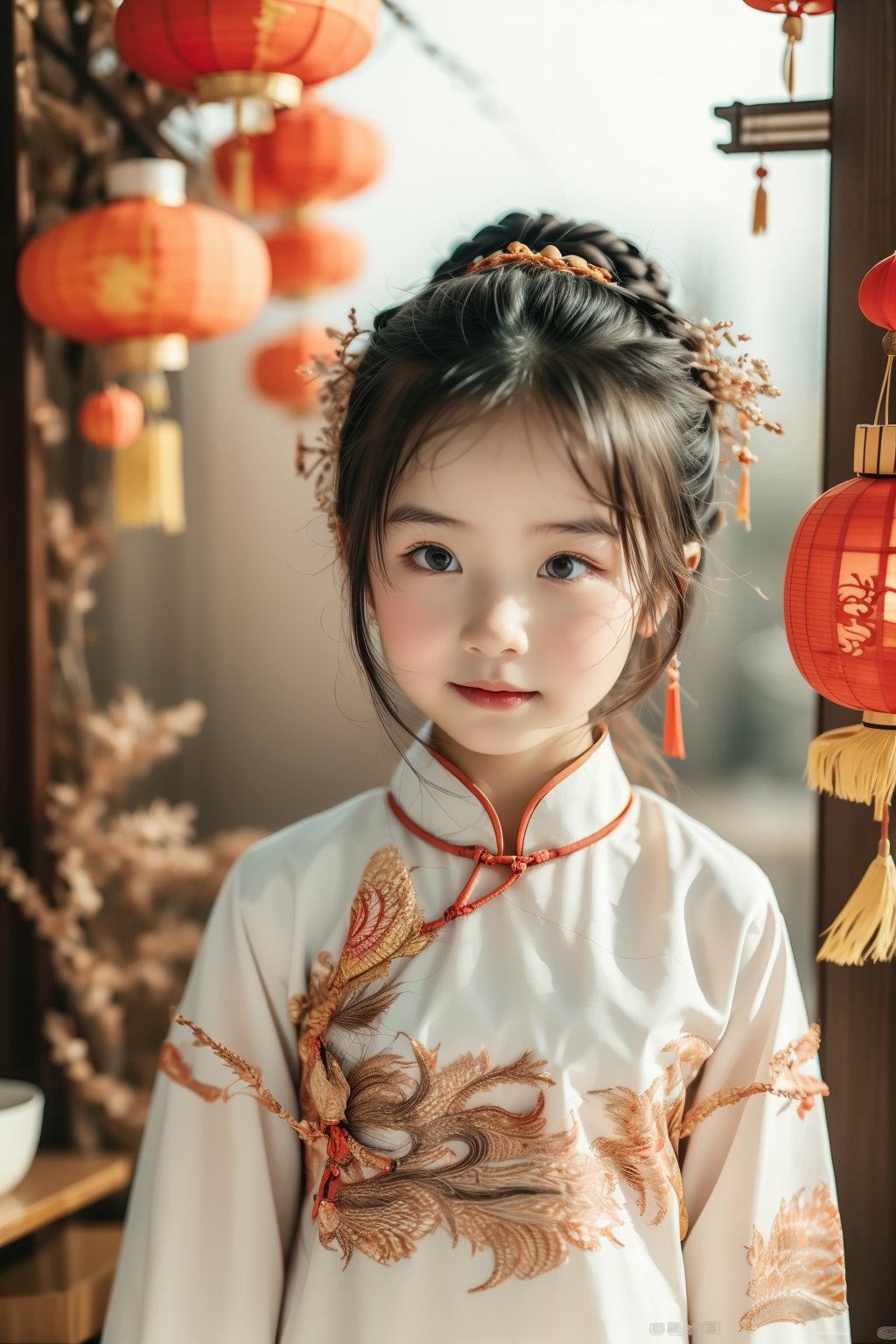 masterpiece,best quality,young girls wearing traditional chinese clothing,