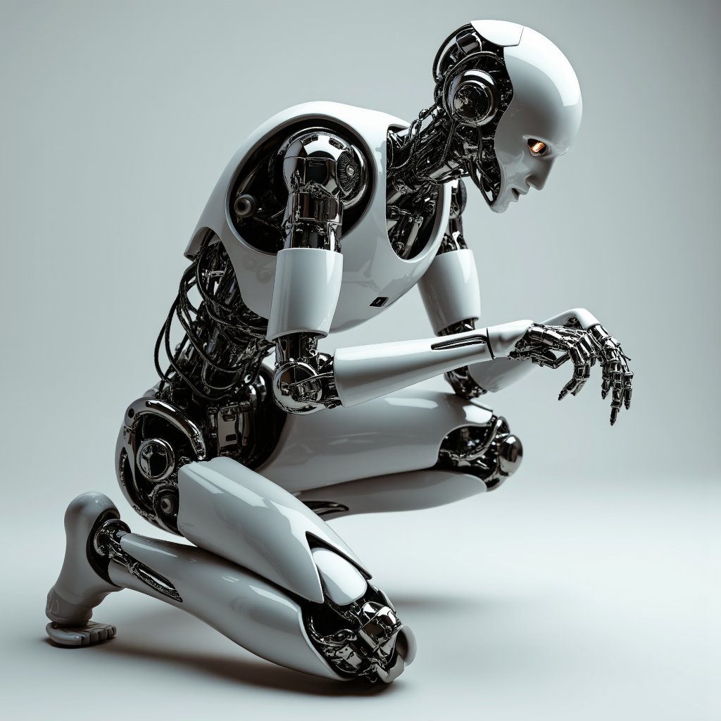 there is a robot that is kneeling down on the ground,humanoid robot,transhuman,cgsociety - w 1 0 2 4 - n 8 - i,transhumanist,intricate transhuman,cgsociety 9,humanoid robots,cracked. biomechanical cyborg,transhumanism,biomechanical gaia,cgsociety - n 5,machines and futurist robots,movie still of a alien cyborg,transhumanist hydration,rendred in redshift,futuristic robot,high definition cgsociety,the most advanced humanoid robot,biometric humanoid robot,beautiful robot character design,transhumanist evolution,integrated synthetic android,humanoide robot,cybernetic bionic ancient cyborg,portrait of a futuristic robot,movie still of aztec cyborg,movie still of a cyborg,humanoid robot close up,futuristic robot body,futuristic robotics,humanoid,robot cyborgs,