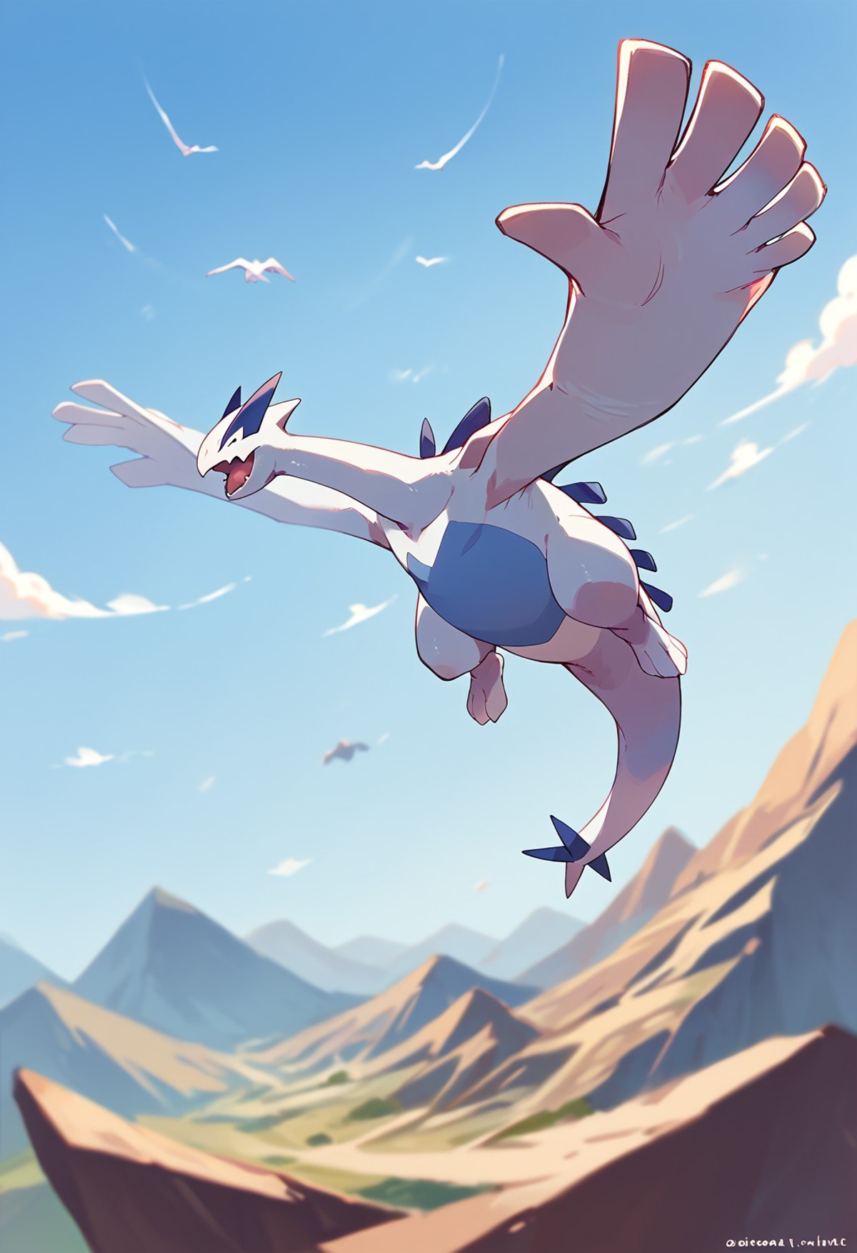 score_9, score_8_up, score_7_up, score_6_up, source_furry, solo, blurred background, dof,  full-length portrait,  <lora:POKEMON_LUGIA:1> lugia, HV, pokemon (creature), feral, island background, flying, high in the sky, aerial view background, dynamic pose, cinematic