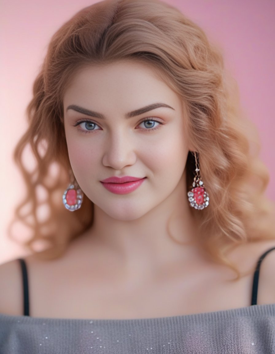 HoneyRose,<lora:HoneyRoseSDXL:1>,An image of a young woman with a glowing complexion and honey blonde wavy hair. Her eyes are brightly colored, accentuated with natural makeup and mascara. She wears a subtle pink lipstick. Her attire includes a light gray off-the-shoulder cable knit sweater and a black sequined V-neck top underneath. The setting is wintery with a blurred snowy background, and the lighting is soft and diffuse, focusing on her face and the texture of her outfit.