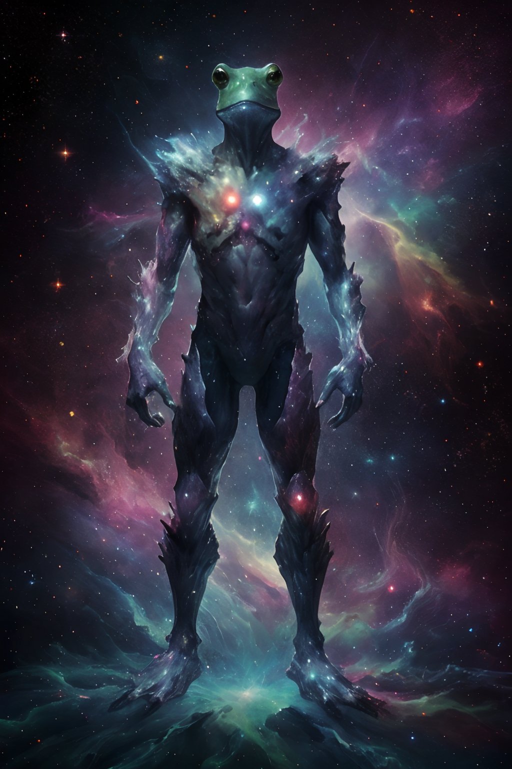 martius_nebula man, infamous meme frog man, cosmic, astral <lora:Cosmic_Nebula_Style-000012:0.6>