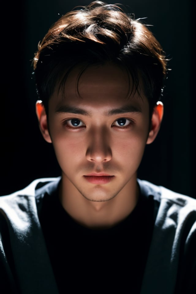 RAW photo, face portrait photo of 28 y.o man, cinematic shot, dramatic lighting